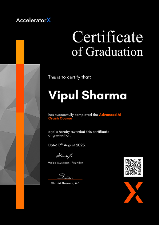 Advanced AI Certificate